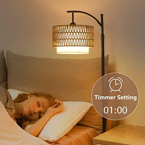 Arc Floor Lamp for Living Room with 3 Color Temperatures, Farmhouse Floor Lamps 8