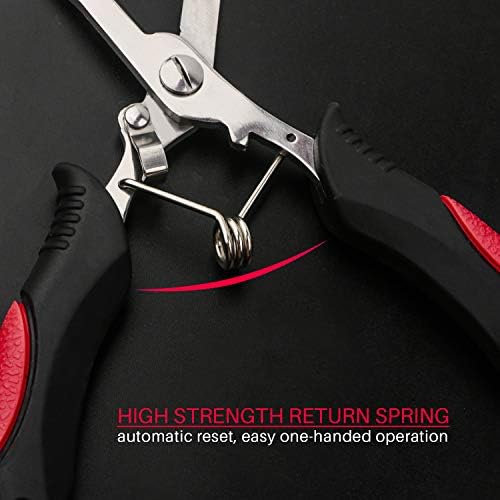 Fishing Pliers Stainless Steel Hook Remover Braid Cutter Rustproof Saltwater Split Ring 5
