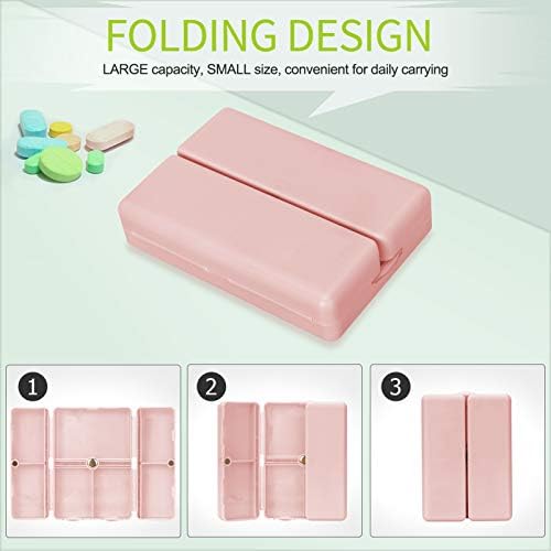 FYY Daily Pill Organizer, 7 Compartments Portable Travel Pill Case 3