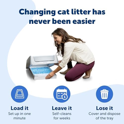 PetSafe ScoopFree Crystal Litter Tray Refills, Premium Blue Crystals, 3-Pack 3