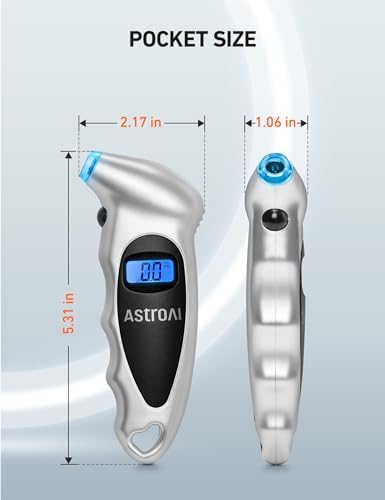 AstroAI Digital Tire Pressure Gauge 150 PSI 4 Settings for Car Truck Bicycle 5