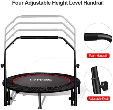 FirstE 48″ Foldable Fitness Trampolines, Rebound Recreational Exercise 3