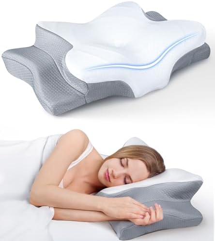 Ultra Pain Relief Cooling Pillow for Neck Support, Adjustable Cervical Pillow
