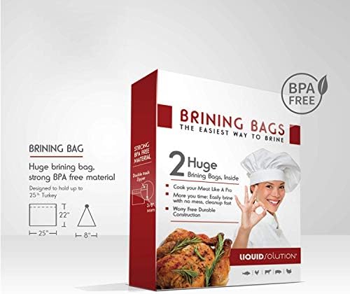 Turkey Brining Bags Set of 2 – Extra Large Holds up to 38lb – 25.5 x 21.5 inches 2
