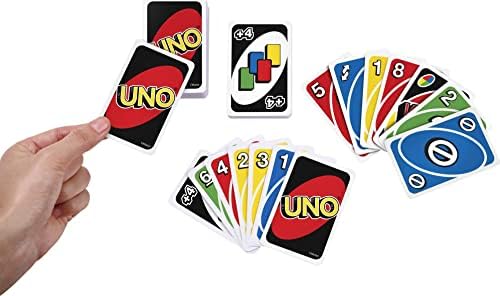Mattel Games UNO Card Game for Family Night, Travel Game & Gift for Kids 4