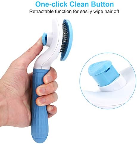 Depets Self Cleaning Slicker Brush, Dog Cat Bunny Pet Grooming Shedding Brush 3