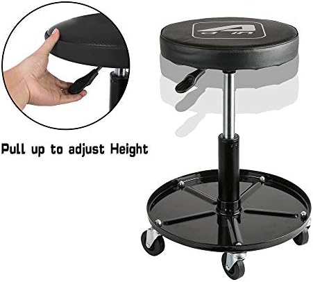 Aain LT2A Heavy-Duty Adjustable Mechanic’s Roller Seat Adjustable Rolling Stool 4