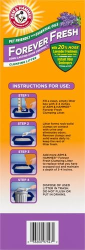 Arm & Hammer Forever Fresh Clumping Cat Litter Lavender, MultiCat 18lb 20