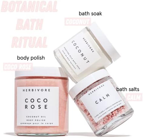 HERBIVORE Calm Soaking Bath Salts – Natural Himalayan Pink Salt 8