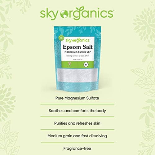 Sky Organics Epsom Salt – 100% Pure Magnesium Sulfate, USP Grade, Kosher 4