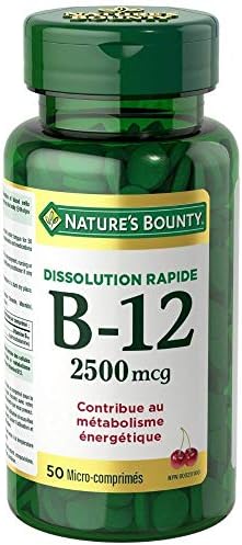 Nature’s Bounty Vitamin B12 Supplement, Supports Energy Metabolism, 2500mcg 3