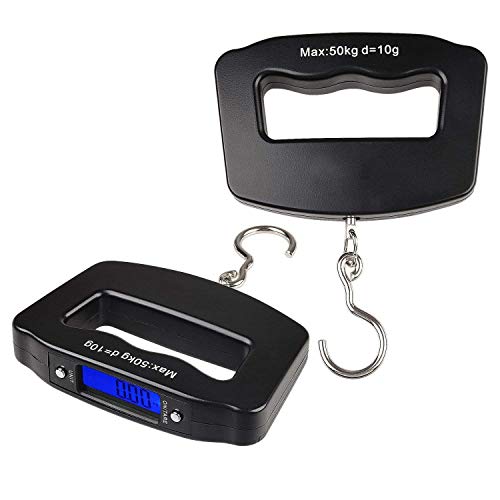 Briskyloom LCD Display Portable Bag Scales Hanging Hook Scale for Fishing Travel 4