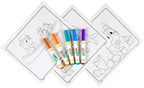 Crayola Bluey Color Wonder Coloring Set, 18 Bluey Coloring Pages, Mess Free 3