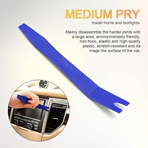 BLAU GRUN 5PCS Auto Trim Removal Tool Kit, Car Interior Door Panel Clip Fastener 5