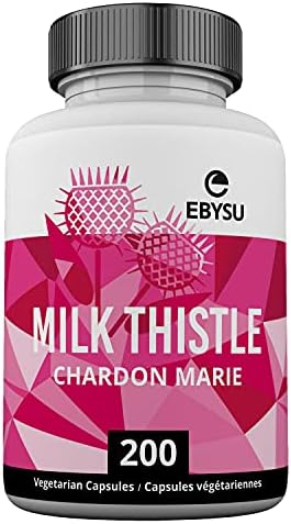 EBYSU Milk Thistle Capsules – Liver Support & Protectant – 4:1 Milk Thistle