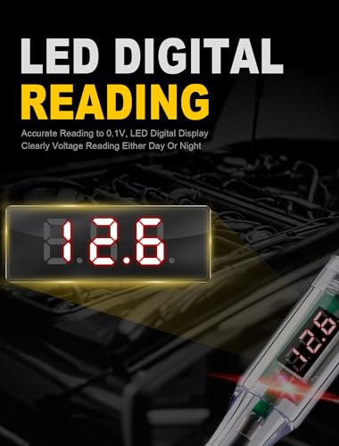 WINAMOO Test Light Automotive 5-90V Digital LED Circuit Tester 3