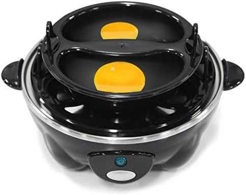 Elite Gourmet EGC-007B# Rapid Egg Cooker, 7 Easy-To-Peel, Hard, Medium 10