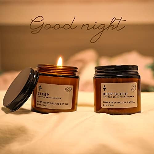 TRINIDa Sleep Candles Gifts for Women & Men – Lavender Scented Candles Gift Set 2