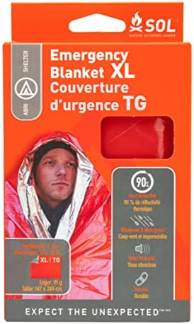 S.O.L. Survive Outdoors Longer 90 Percent Heat Reflective Survival Blanket 2