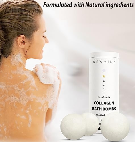 Creamy Collagen Bubble Bath Bombs Infused with Oatmeal Milk & Honey 4