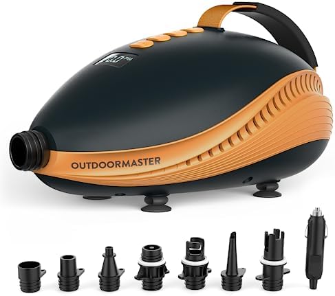 OutdoorMaster 20PSI High Pressure SUP Air Pump The Dolphin - Quick Air Inflator