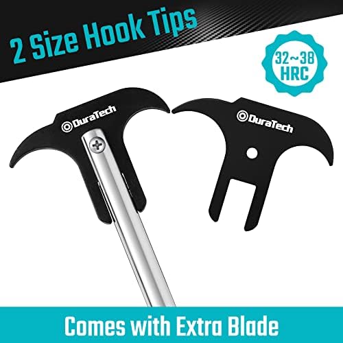 DURATECH Seal Puller with Extra Blade, Heat Treated Steel, Dual Hook Tips 2