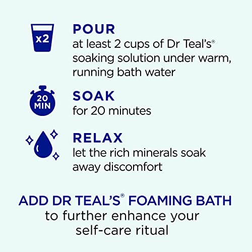 Dr Teal’s Pure Epsom Salt, Clarify & Smooth with Witch Hazel & Aloe Vera, 3lbs 4