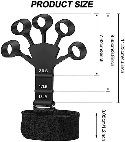 Finger Strengthener, 2024 NEW Grip Strength Trainer 2 PCS, Finger Exerciser 4