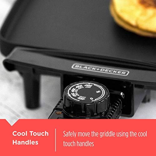 BLACK+DECKER Electric Griddle with Removable Temperature Probe, Indoor Grill 6
