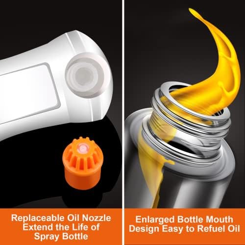 AHOUGER Oil Sprayer for Cooking 210ml Oil Spray Bottle Oil Dispenser 2