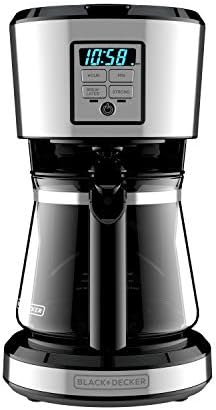 BLACK + DECKER 12 Cup Programmable Coffee Maker in Stainless Steel 2
