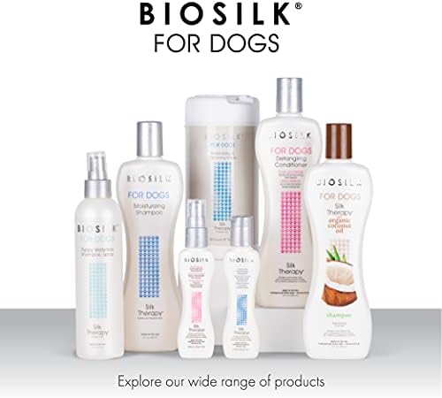 BioSilk for Dogs Silk Therapy Detangling Plus Shine Mist for Dogs 5