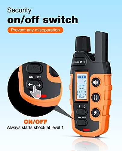 Bousnic Dog Shock Collar – 3300Ft Dog Training Collar with Remote for 5-120lbs 7
