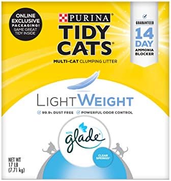 Purina Tidy Cats Low Dust, Multi Cat, Clumping Cat Litter, LightWeight Glade