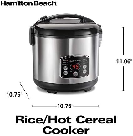 Hamilton Beach Rice & Hot Cereal Cooker, 7-Cups uncooked resulting in 14-Cups 7