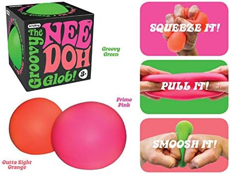 Schylling NeeDoh Original – Sensory Fidget Toy – Assorted Colors – Ages 3 8