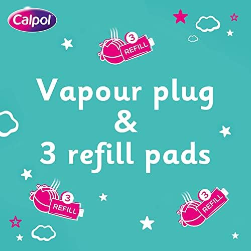 Calpol Vapour Plug Nightlight Lavender Chamomile 3+ Months (Orange Light) 6