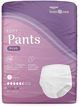 Amazon Basic Care lady pants plus Medium – 28 Count (4 Packs of 7), White 2