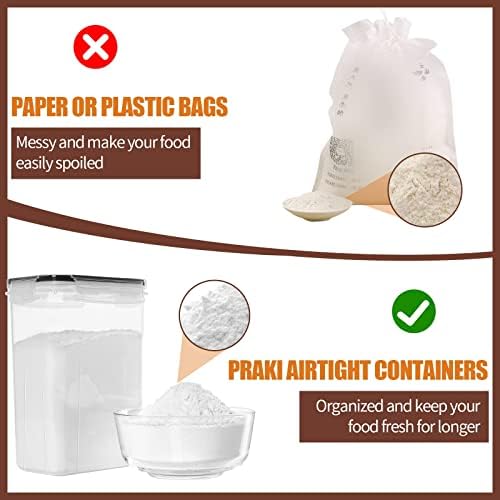 Airtight Food Storage Containers Set with Lids, 24 PCS Clear Kitchen Pantry 7