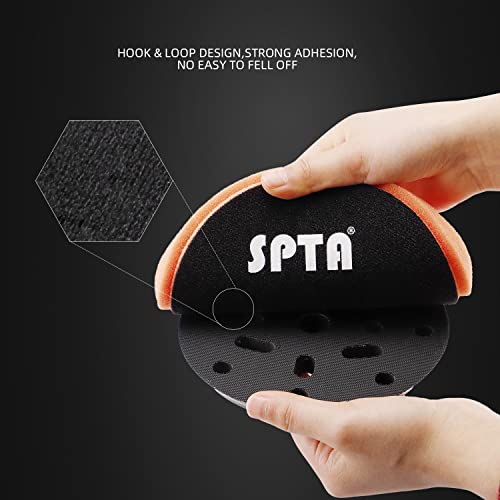 Buffing Sponge Pads , SPTA 5Pcs 6.5 Inch Face for 6 Inch 150mm Backing Plate 4