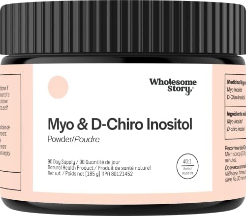 Canada Myo-Inositol & D-Chiro Inositol Powder | 90-Day Supply | 40:1 Ratio