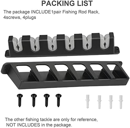 THKFISH Fishing Rod Rack Fishing Rod Holders Wall Mount Vertical/Horizontal Fishing Pole 9