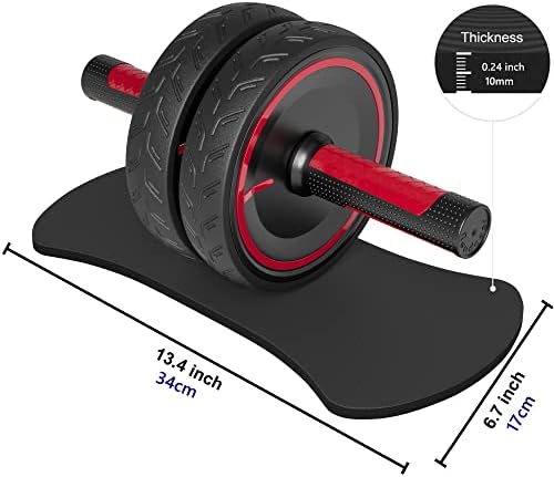 Readaeer Ab Roller Wheel with Knee Pad Abdominal Exercise for Home Gym Fitness 4