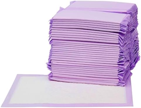 Amazon Basics Cat Pad Refills for Litter Box, Fresh Scent, Pack of 40, Purple