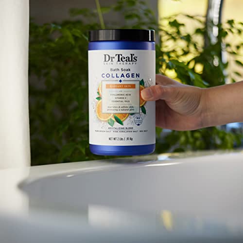 Dr Teal’s Skin Therapy Epsom Salt Bath Soak Collagen + Radiant Skin 7