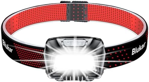 Blukar Headlamp Rechargeable, 2000L Super Bright LED Head Lamp Headlight