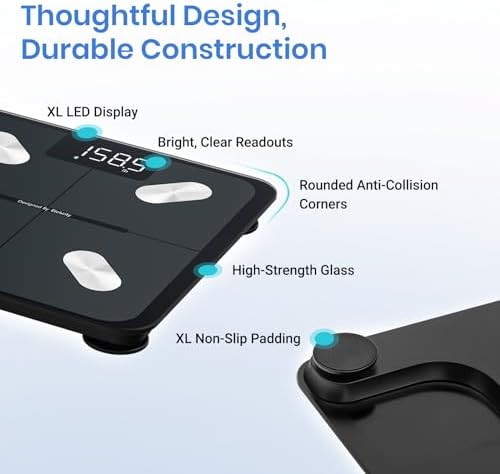 Etekcity Scale for Body Weight FSA HSA Store Eligible,Smart Bathroom Digital 9