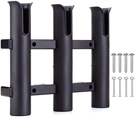 BigTron Fishing Rod Holder Bracket, Tube 3 Rod Rack, Fishing Rod for Boat Kayak Garage