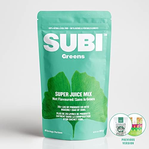 SUBI RAW Greens Superfood Powder NOT FLAVOURED DAILY VEGETABLE REPLACEMENT 9