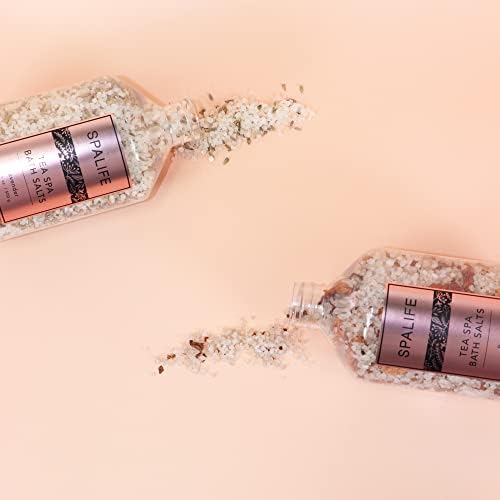SpaLife Soothing Petal-Infused Effervescent Mineral Bath Salts – 2 Pack 17.6 oz. 2